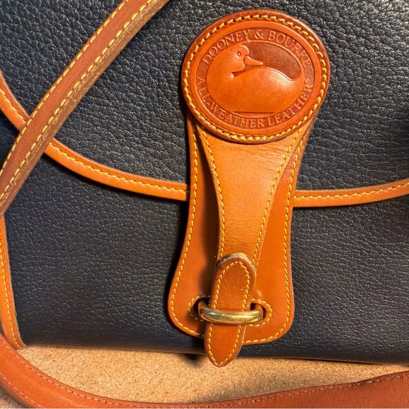 Dooney & Bourke Black and Tan Crossbody Bag